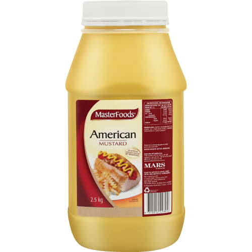 Masterfoods Mustard American Ready 2.5kg