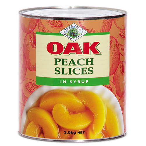 Oak Peach Slices In Syrup 3kg