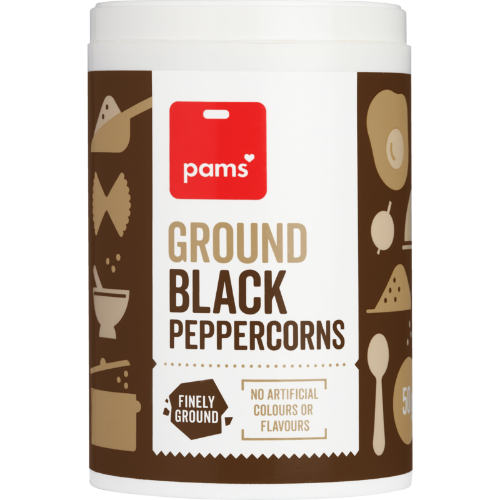 Pams Ground Black Pepper 50g
