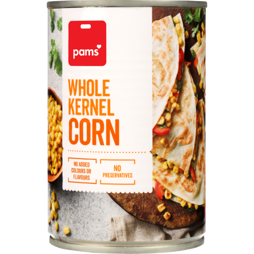 Pams Corn Kernel Whole 410g