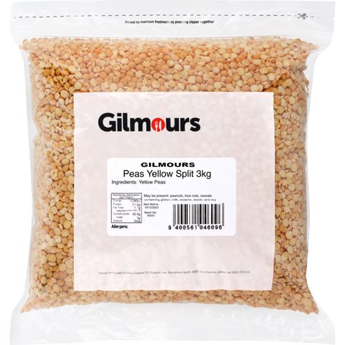 Gilmours Peas Yellow Split 3kg