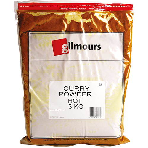 Gilmours Curry Powder Hot 3kg