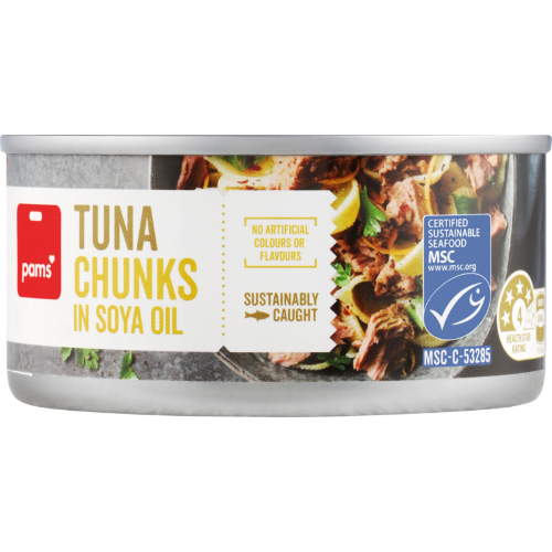 Pams Tuna Chunks In Oil 185g