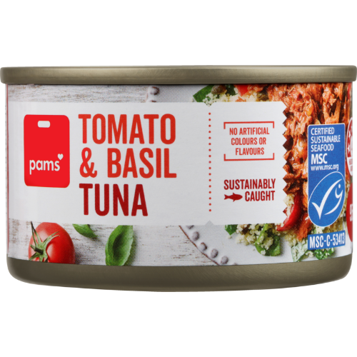 Pams Tuna Tomato Basil 95g