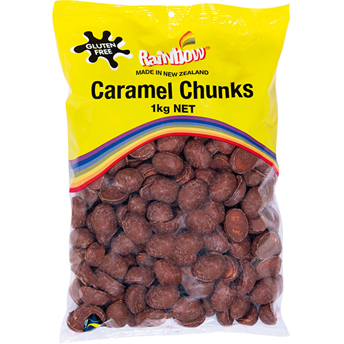 Rainbow Caramel Chunks 1kg