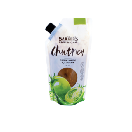 Barkers Chutney Green Tom N Jalapeno 1kg