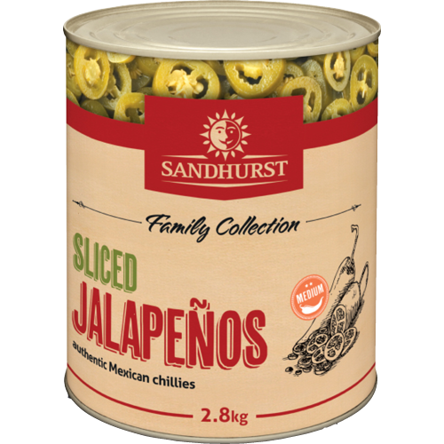 Sandhurst Sliced Mex Jalapenos 2.8kg