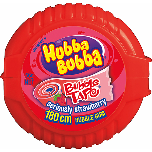 Hubba Bubba Gum Tape S/Berry 180cm 56g