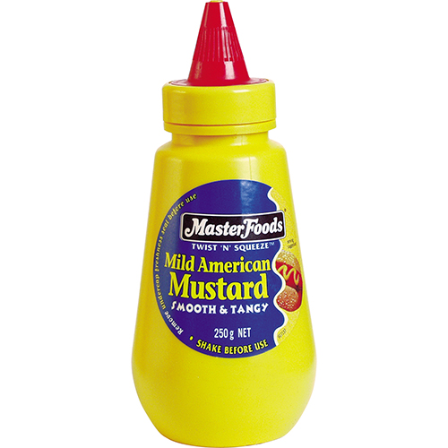 Masterfoods Mustard American Sqz 250g