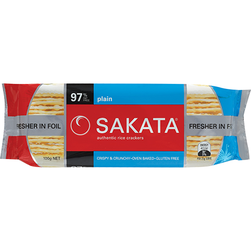 Sakata Rice Crackers Plain 100g
