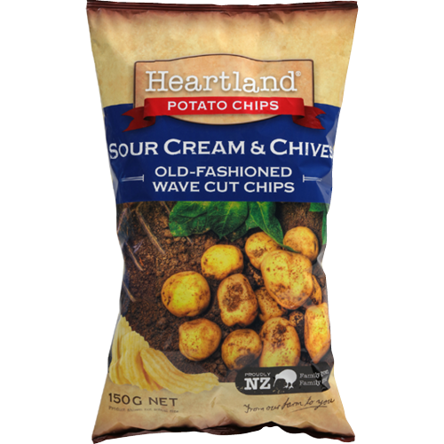 Heartland W/Cut S/Cream/Chives 150g