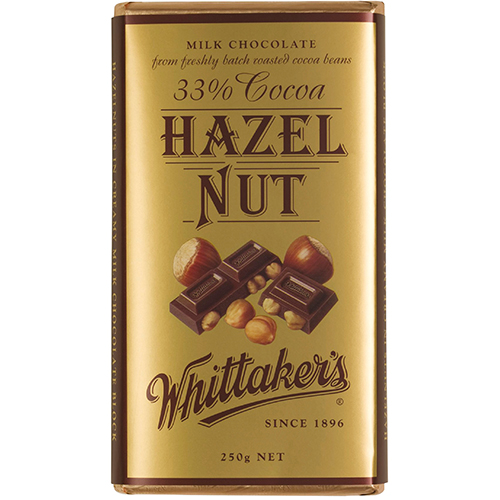 Whittakers Block Hazelnut 250g