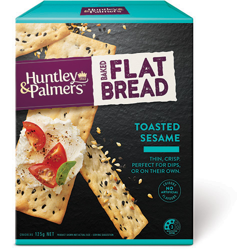 H/Palmer Flat Bread Toasted Sesame 125g