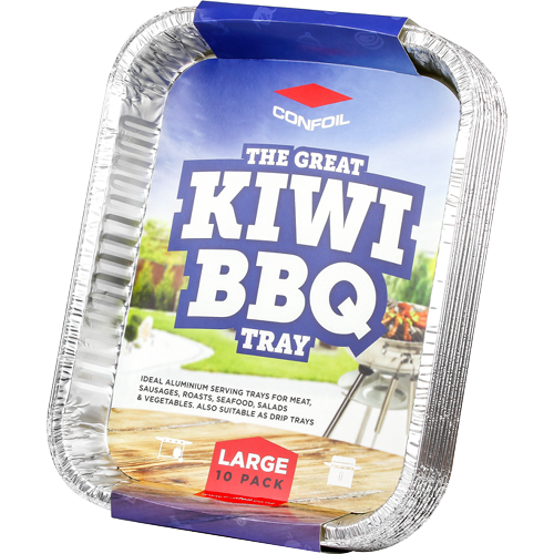Confoil Kiwi Bbq Large Tray 10 Pack