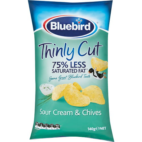 Bluebird Thnly Cut Chps Sr/Crm/Chvs 140g