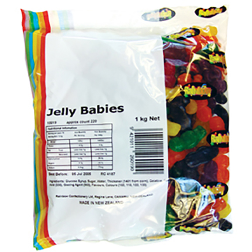 Rainbow Jelly Babies 1kg