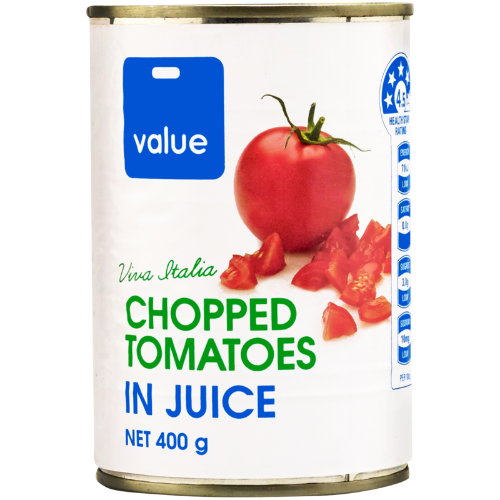 Pams Value Tomatoes Chopped Injuice 400g