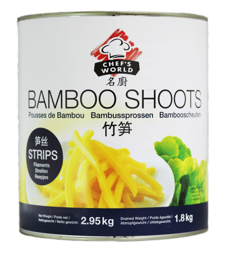 Chefs World Bamboo Shoots Strips 2.95kg