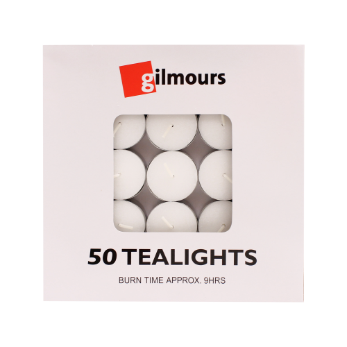 Gilmours Tea Light Candles 50pk