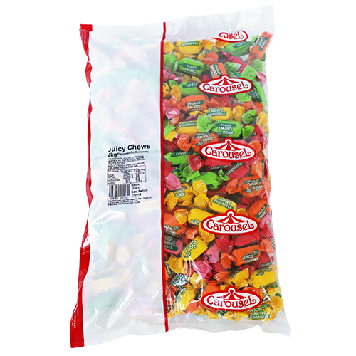 Carousel Juicy Chews Mixed Frt Chews 2kg