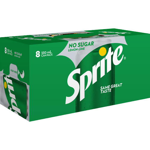 Sprite Zero Lemonade 8pk 330ml Can