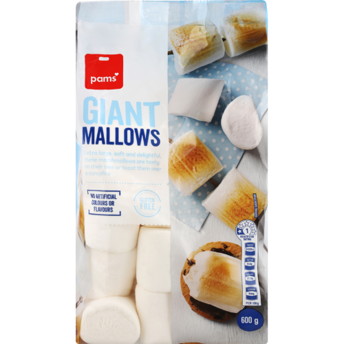 Pams Giant Mallows 600g