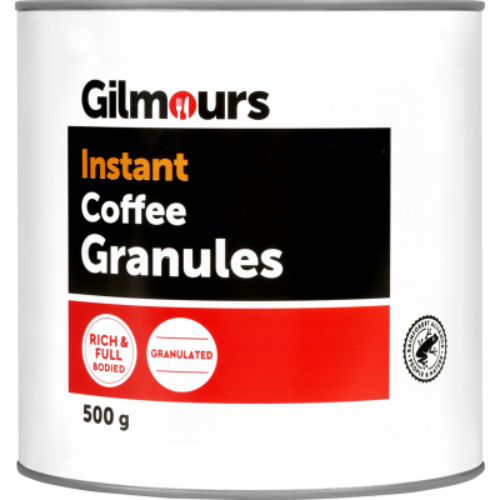 Gilmours Instant Coffee Granult 500g Tin