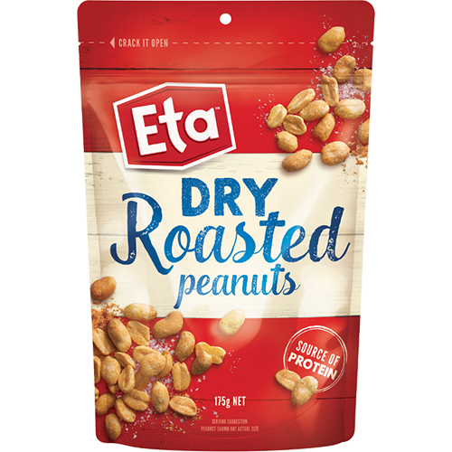 Eta Peanuts Dry Roasted Pouch 175g