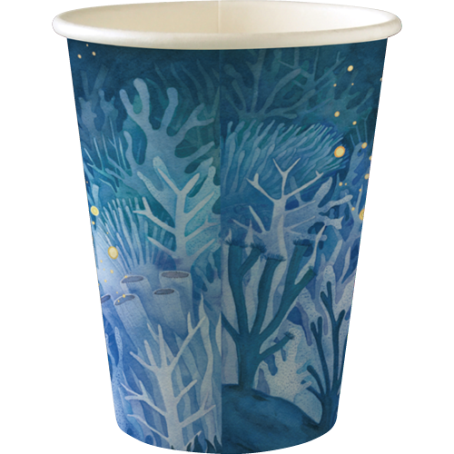 Biopak Art Series Cup 390ml 90mm 50pk