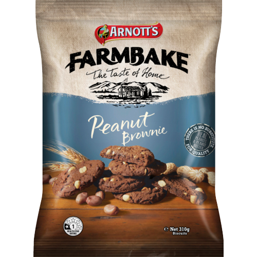 Arnotts Farmbake Cookies Pnut Brns 310g