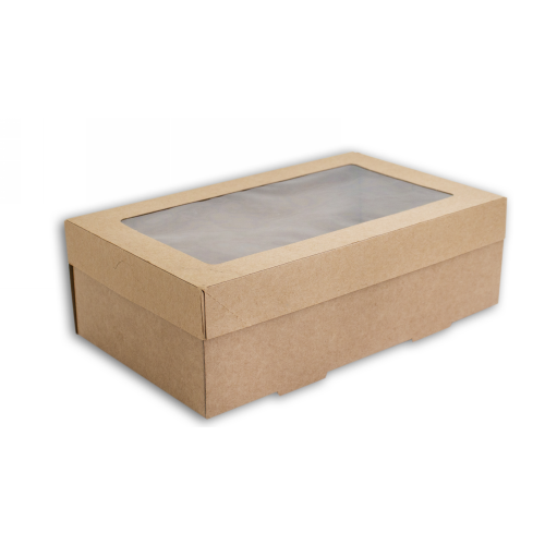 Hutamaki Kraft Catering Box Lid X Sml 10pk