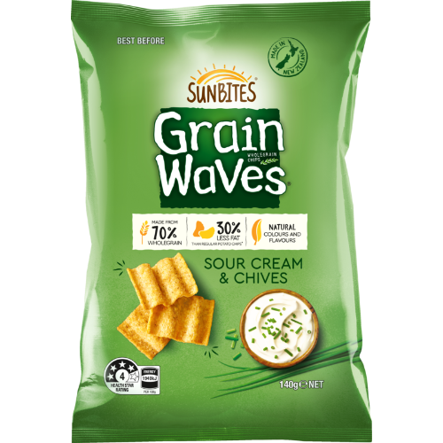 Sunbites Grainwaves Sour Crm/Chives 140g