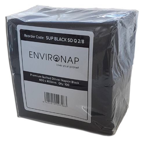 Coastal Environap Dinner Nap Blk 100pk