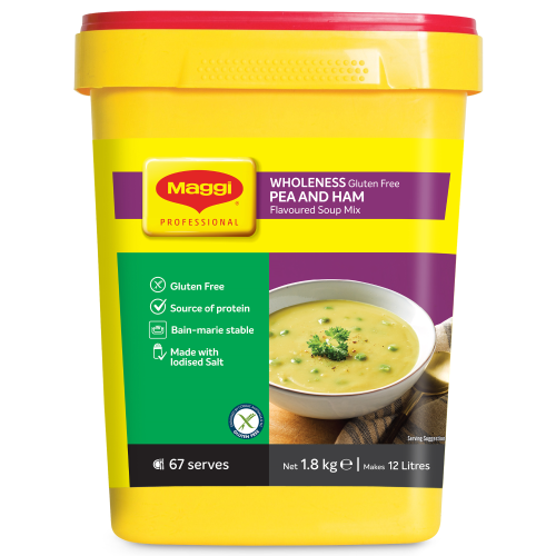 Maggi Soup Wholeness Gf Pea + Ham 1.8kg