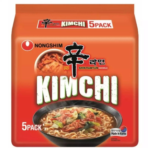 Nongshim Noodles Shin Kimchi Ramyun 5pk