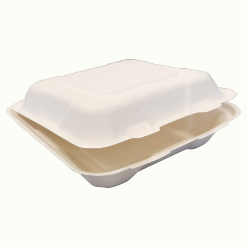 Savpac Bio Hinged Lid Meal Box 8in 25pk