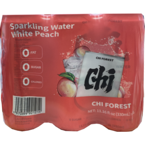 Genki Forest Spark Water Peach 6pk 330ml
