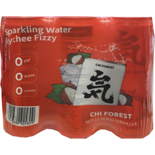 Genki Forest Sprklg Wtr Lychee 6pk 330ml