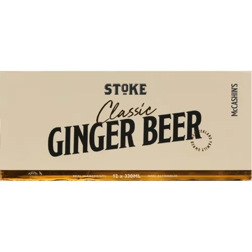 Stoke Ginger Beer Cans 12pk 330ml