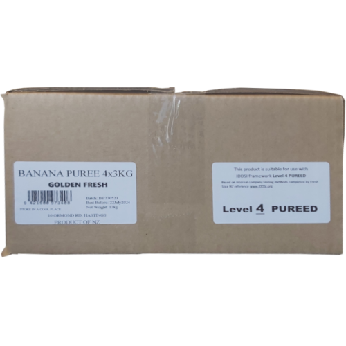 Fresh Slice Puree Flavoured Banana 4x3kg