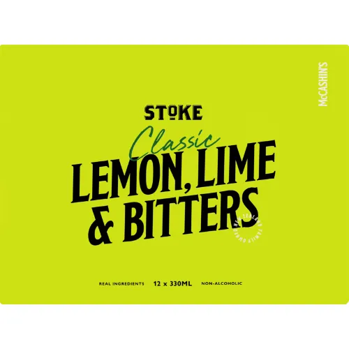 Stoke Lemon Lime Bitters 12pk 330ml