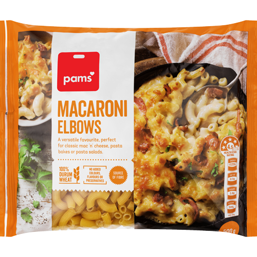 Pams Pasta Macaroni Elbows 500g