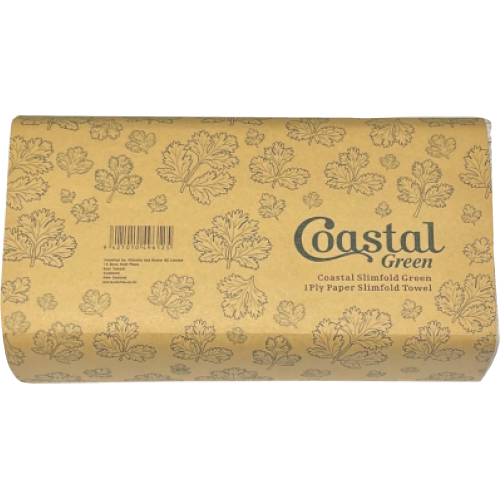 Coastal Slimfold Paper Towels Grn 200ea