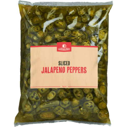 Sandhurst Sliced Jalapeno In Pouch 3kg