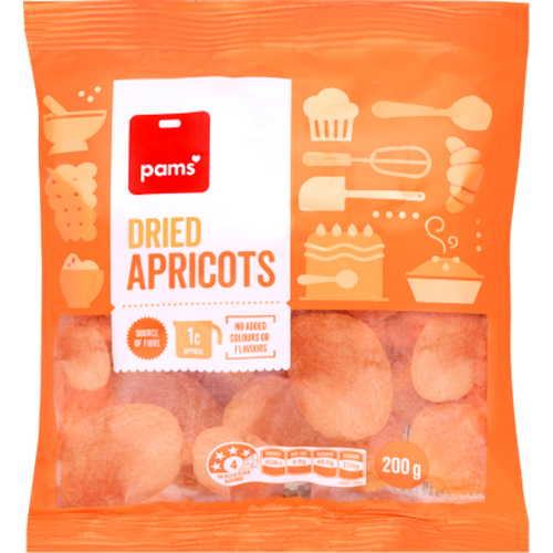 Pams Apricots Dried 200g