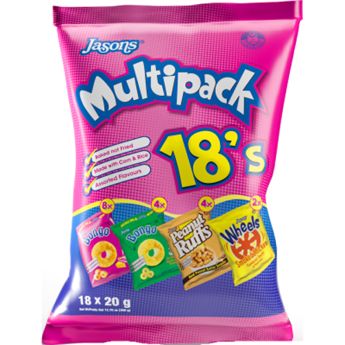 Jasons Snack Mix 18pk 20g