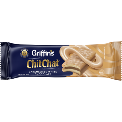 Griffins Chit Chat Carml Wht Choc 200g