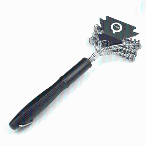 Pureq Bristls Bbq Grill Brush W Scraper