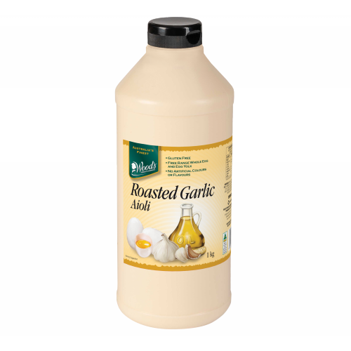 Woods Condiments Rstd Garlic Aioli 1kg
