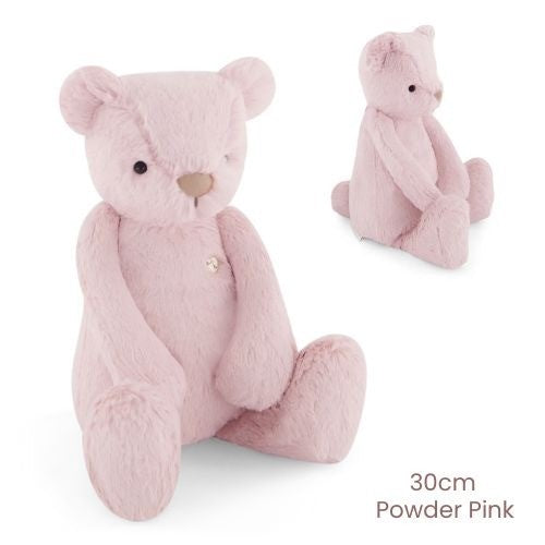 Snuggle Bunnies - George the Bear - Powder Pink 30cm